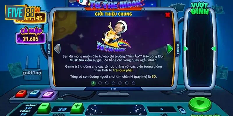 Giới thiệu chung về game slot To The Moon