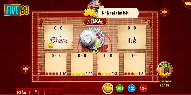 Hướng dẫn trải nghiệm game xóc dĩa tại Five88